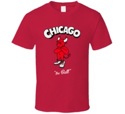 Chicago Basketball Bulls Mascot Graphic T Shirt 37831541