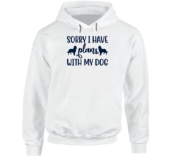 Navy Sorry I Have Plans With My Dog Animal Lover Dog Lover Hoodie 37843870