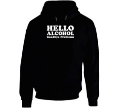 Hello Alcohol Goodbye Problems Funny Summer Drinking Party Anime Fan Hoodie 37843898
