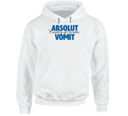 Absolut Vomit Funny Absolute Vodka Logo Swedish Liquor Fan Hoodie 37844805