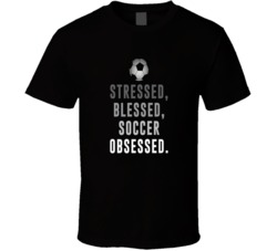 Funny Soccer Stressed Blessed Soccer T Shirt 37844881