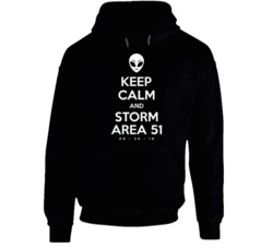 Keep Calm And Storm Area 51 Funny Ufo Fan Hoodie 37849051