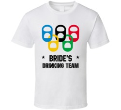 Bride's Drinking Team Funny Bridal Party T Shirt 37850166