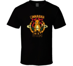 Cinnabar Gym Charmander Pokemon Funny Graphic T Shirt 37869677