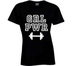 Girl Power Bodybuilding Workout Fitness Gym Ladies T Shirt 37895108