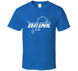 This Team Makes Me Drink Detroit Football Lions Funny Sports T Shirt 37925796