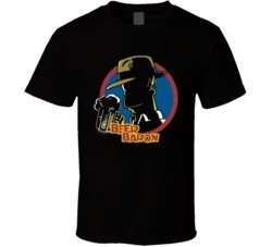Homer Simpson Beer Baron Funny Cartoon Graphic T Shirt 37925800