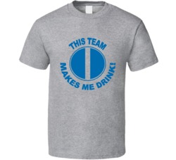 Detroit Lions This Team Makes Me Drink Funny Merchandise T Shirt 37943827