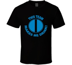 Carolina Panthers This Team Makes Me Drink Funny Merchandise T Shirt 37943831