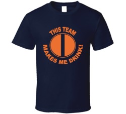 Chicago Bears This Team Makes Me Drink Funny Merchandise T Shirt 37943834