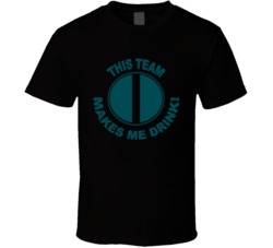 Philadelphia Eagles This Team Makes Me Drink Funny Merchandise T Shirt 37943844