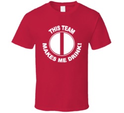 Kansas City Chiefs This Team Makes Me Drink Funny Merchandise T Shirt 37943861