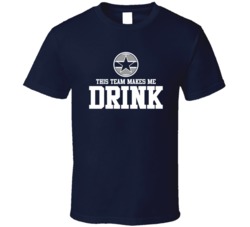 This Team Makes Me Drink Dallas Football Cowboys Funny Merchandise T Shirt 37943874