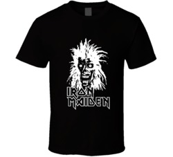 Iron Maiden Cool Black And White Graphic T Shirt 37971855
