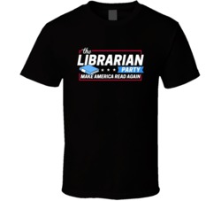 The Librarian Party Make America Read Again Funny Teacher Library School T Shirt 37987286