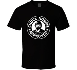 Chuck Norris Approved Funny Celebrity Parody T Shirt 37987293