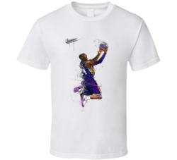 Kobe Bryant Art Reverse Slam Dunk Basketball Fan T Shirt 37987304