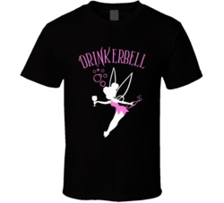 Drinkerbell Funny Tinkerbell Disney Parody Fan T Shirt 38000336