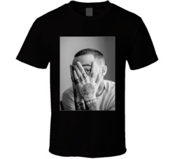Mac Miller Faces Rapper Portrait Fan T Shirt 38000354