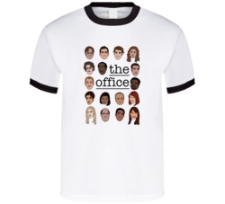 The Office Funny Main Characters Cartoon Graphic T Shirt 38022712