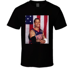 Allen Iverson Usa Basketball Graphic T Shirt 38027168