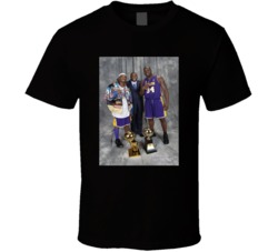 Kobe Bryan Shaq Magic Johnson La Lakers Fan T Shirt 38027172