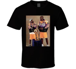 Kobe Bryant Shaquille O'neal La Lakers Championship Vintage T Shirt 38027174