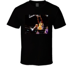 Shaquille O'neal La Lakers Basketball Dunk Action Shot T Shirt 38027176