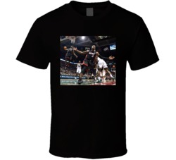 Dwayne Wade Leron James Miami Heat Action Shot T Shirt 38027180