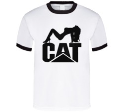 Cat Trucks Logo Pin Up Girl Funny Adult Humor Graphic T Shirt 38032658