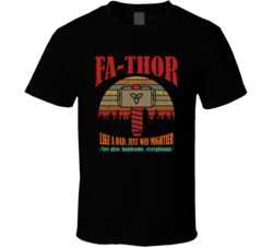 Fathers Day Thor Funny Marvel Like A Dad Just Way Mightier Funny Graphic T Shirt 38032703