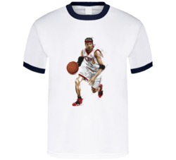 Allen Iverson Philadelphia Sixers Basketball Graphic T Shirt 38032707