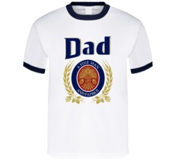 Dad A Fine Man And Patriot Funny Beer Logo T Shirt 38036906