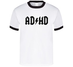 Adhd Funny Acdc Rock Music Parody Band Logo T Shirt 38052636