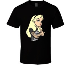 Alice And Wonderland Dark Disney Pin Up Funny Whiskey Fan T Shirt 38065407