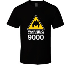 Warning Power Level Over 900 Super Saiyan Deagon Ball Z Fan T Shirt 38237051