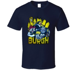 The Burgh Funny Pittsburgh Sports Mashup Steelers Penguins Pirates Sports Fan T Shirt 38237120
