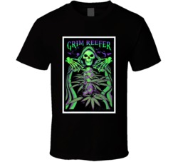Grim Reefer Funny Grim Reeper Weed Marijuana Kush Fan T Shirt 38237125