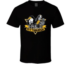 Pittsburgh Sports Mashup Penguins Steelers Steel City Fan T Shirt 38255580