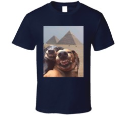 Funny Ugly Dog Picture Animal Lover Egypt Pyramids Fan T Shirt 38255582
