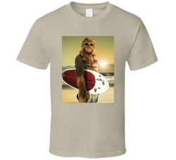 Chewbacca Funny Surf Board T Shirt 38255583