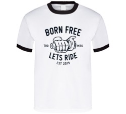 Born Free Lets Ride Motorcycle Fan T Shirt 38285389