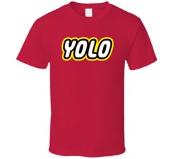 Yolo You Only Live Once Funny Lego Parody Logo Fan T Shirt 38285392
