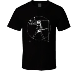 Da Vinci The Vitruvian Man Rock Music Guitar Rock Music Fan T Shirt 38285397