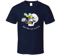 Ruin Your Life In Style Funny Skeleton Party Booze Drinking Fan T Shirt 38285398