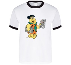 Fred Flinestone Funny Cartoon Fan T Shirt 38285402