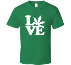 Love Weed Marijuanna 420 Sports Fan T Shirt 38307359