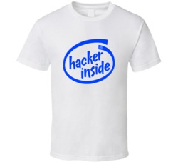 Hacker Inside Funny Parody Logo Fan T Shirt 38307360