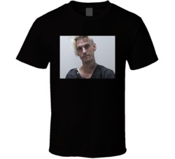 Aaron Carter Mugshot Funny Celebrity Picture Fan T Shirt 38307374