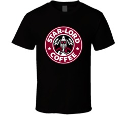 Star Lord Coffee Guardians Of The Galaxy Starbucks Parody Fan T Shirt 38307388